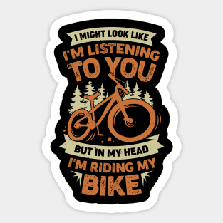 Downhill Mountain Biking Bike Mountainbiker Gift Sticker